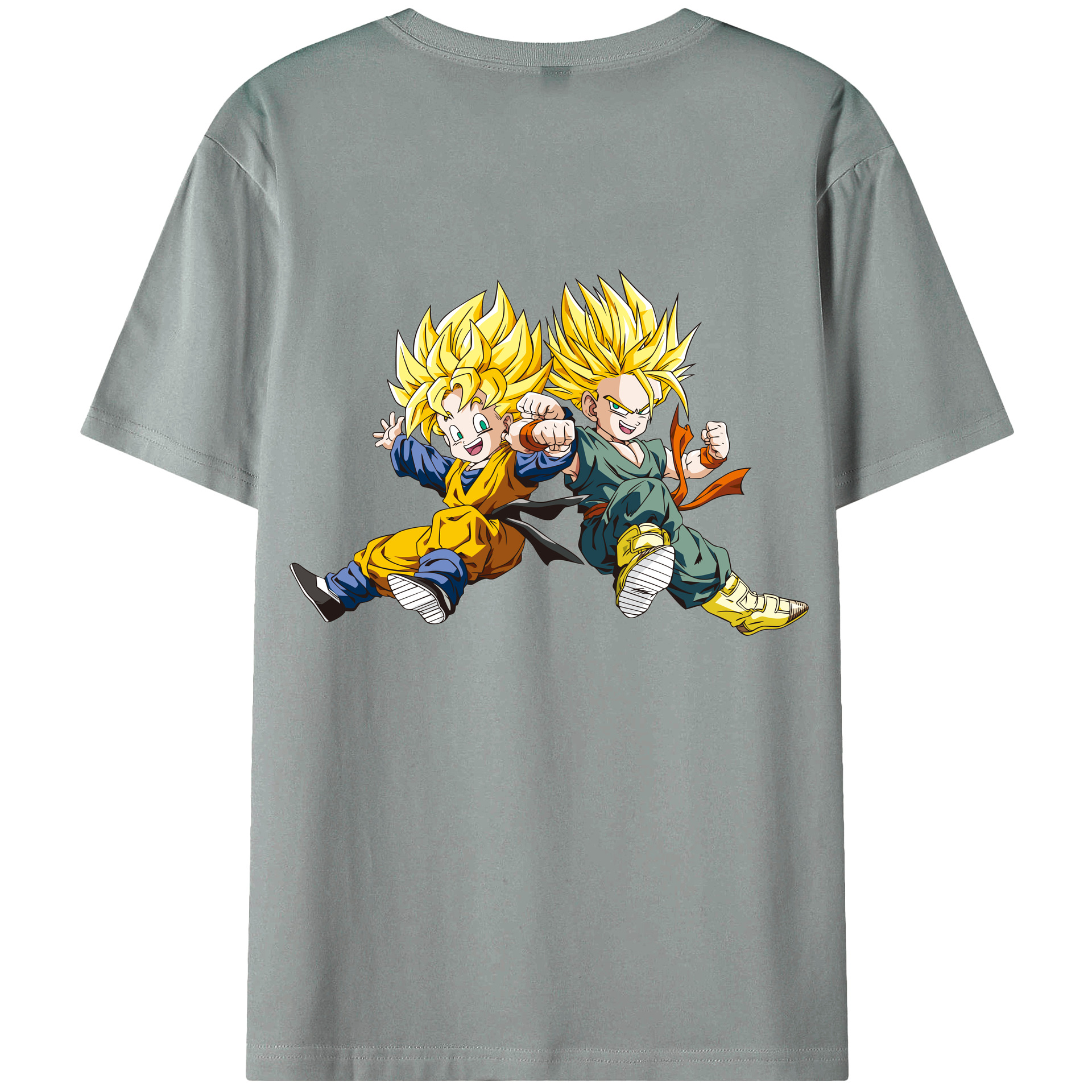 （画像用） ドラゴンボール 孫悟空（そん ごくう）Son Goku カカロット DRAGON BALL Kakarotto 綿100％ メンズ半袖Tシャツ（バックプリント） 通気性
